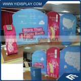Portable aluminum pop up display for trade show booth