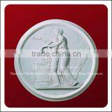 High polished natural white wall relief sculpture