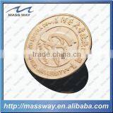 Customized Round Shape Souvenir Custom Plating Gold Metal Pin Badge