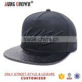 Wholesale Custom Black Snakeskin Snapback Cap thumbnail-1