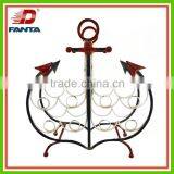 Newest Metal Handmade Anchor Style Wine Bottle Shelf for Home Decor thumbnail-1