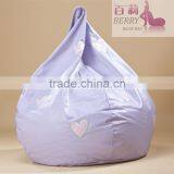 PU Leather Tear Drop Beanbag With Embroidery thumbnail-1