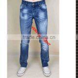 Hight Quality Ripped Wash Denim Pants Straight Fit Jeans Denim Jeans Men thumbnail-2