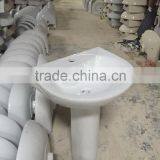 Bathroom Sanitary Ware Ceramic Wash Basin With Pedestal Single Hole Wash Basin Cheap Bathroom Basin P001 thumbnail-3