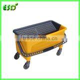 New Design 11GAL Plastic Mop Bucket With Wheels