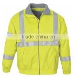 Yellow And Sliver Color Work Wear Jacket
