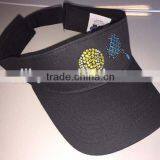 ladies Rhinestone adult uv protection sun visor cap