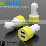 Dual QC 2.0 Ports Quick Charge QC 2.0 Car Charger With Output 5V 2.4A 9V 2A 12V 2A thumbnail-4