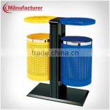Public Cute Waste Paper Prices Bin /Free Standing Recycle Seperated Hanging Litter Bin for Street/Park/Garden thumbnail-1