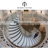 Household Interior White Marble Stone Stair Treads thumbnail-4