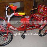 Twins Ride Kids Tricycle, Kids Trike With Two Seats, Three Wheel Cycle Passed CE thumbnail-1