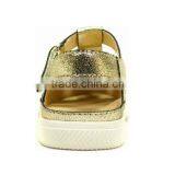 2016 Summer Beautiful Girls Closed Sandals With Gold Genuine Leather thumbnail-5