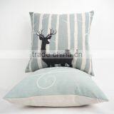 Best Quality Custom Linen/cotton Cushion Covers Throw Decorative Home Sofa Reindeer Pillow Covers thumbnail-5