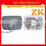 7'' inch h4 semi-sealed beam square car headlights for heavy truck