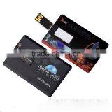 Custom Promotional Business Card USB Flash Drive Gift, Full Body Painting Black Blank Credit Card Memory Stick Bulk Wholesale thumbnail-5