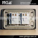 LED 2 Gang Electric Modular Switch / Modular Switches / Types of Electrical Switches thumbnail-2