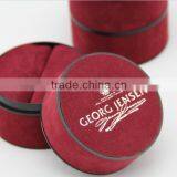 Custom Design Handmade Velvet Cover Plastic Jewelry Boxes for Ring