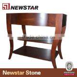 Solid Wood Hotel Bathroom Vanity Base