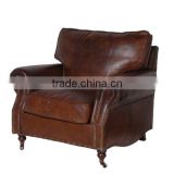 Vintage Used Leather Sofa