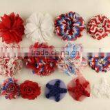 National Day's Decoratiom Chiffon Shabby Flower, Chiffon Shabby Trimming Flower thumbnail-1