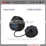 IP67 Waterproof USB Female Connector USB 3.0 Connector thumbnail-3