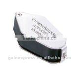 10x Folding Jeweler Loupe Magnifier + LED Light, 18mm Lens Jewel Identifier Tool thumbnail-6