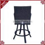 High Quality Modern Cheap Resin Wicker Woven Used Bar Stools thumbnail-2
