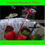 Food Grade Wood Bamboo Fruit Decors Toothpicks thumbnail-2