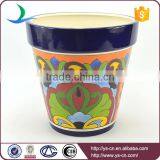 YSfp0007 Set of 3 Round Shape Ceramic Flower Pot for Balcony thumbnail-4