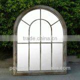 POWERLON Ornate Garden Rustic Iron Window Mirror With Natural Beauty Reflection thumbnail-2