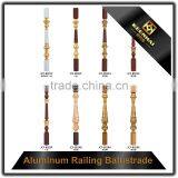 Luxury Design Decorative Powder Coated Aluminum Indoor Stair Handrail thumbnail-2