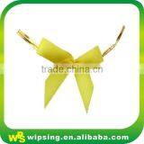 Decorative Yellow Satin Bow With Twist thumbnail-1