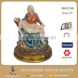 8 Inch Resin Religious Antique Pieta Statues Polyresin Hand Make Sculpture thumbnail-1