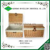 Hot Sell Woven Wicker Clothes Basket Storage Box thumbnail-1