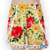 Tassel Floral Tribal Bohemian Hot Casual Beach Pom Pom Shorts Baby thumbnail-3