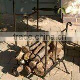 Wrought Iron Log Trolley thumbnail-1