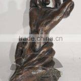 Popular Design Art Decoration Metal Craft Bronze Hand Sculpture thumbnail-4