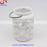 Hot Sale Home Decoration Ceramic Hurricane Lamp, Candle Holder Candle Lantern thumbnail-1