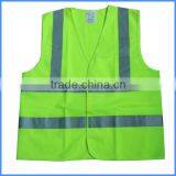 High Visibility Fluorescent Reflective Safety Vest With Fluorescent Strip thumbnail-2