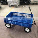 Load 250kgs Plastic Mesh Basket Four-wheel Tool Cart thumbnail-2