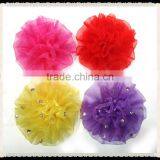 Fashion New Tulle Chiffon Flower Embellishment
