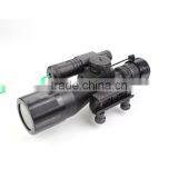 Compact 2.5-10X40 Riflescope Red Green Mil-Dot Reticle Attached Green Laser With Standard Weaver Rail Mount thumbnail-6
