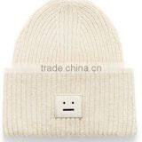 Europe and the United States Face Labeling Box Embroidered in Autumn and Winter Lovers of Woolen Hat Knitted Cap Pointe thumbnail-2
