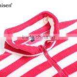 2017 Hot Sale Collar Red Half Zipper Plaids Fleece Ladies Shirt thumbnail-4