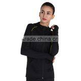 China Factory Women Fitness Wear With Hooded Elastic Breathable Outer Sports Jackets Comfortable thumbnail-6