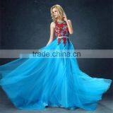 Factory Real Picture Low Back Sleeveless Lace Corchet Floral Wedding Dress Evening Dress Ball Grown thumbnail-4