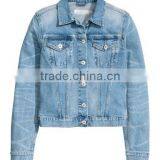 2017 New Arrival Wholesale Cheap Blue Denim Jacket Women thumbnail-1
