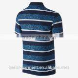 Wholesale Short Sleeve 100% Cotton Mens Polo Shirts With Highlight Stripe thumbnail-4