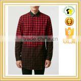 Mans Extra Long Plaid Dyed Shirts Latest Design thumbnail-1