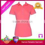 100% Cotton Body Fit Polo Shirt, Womens Square and Stripe Polo Shirt Clothing Wholesale Manufacturers thumbnail-2